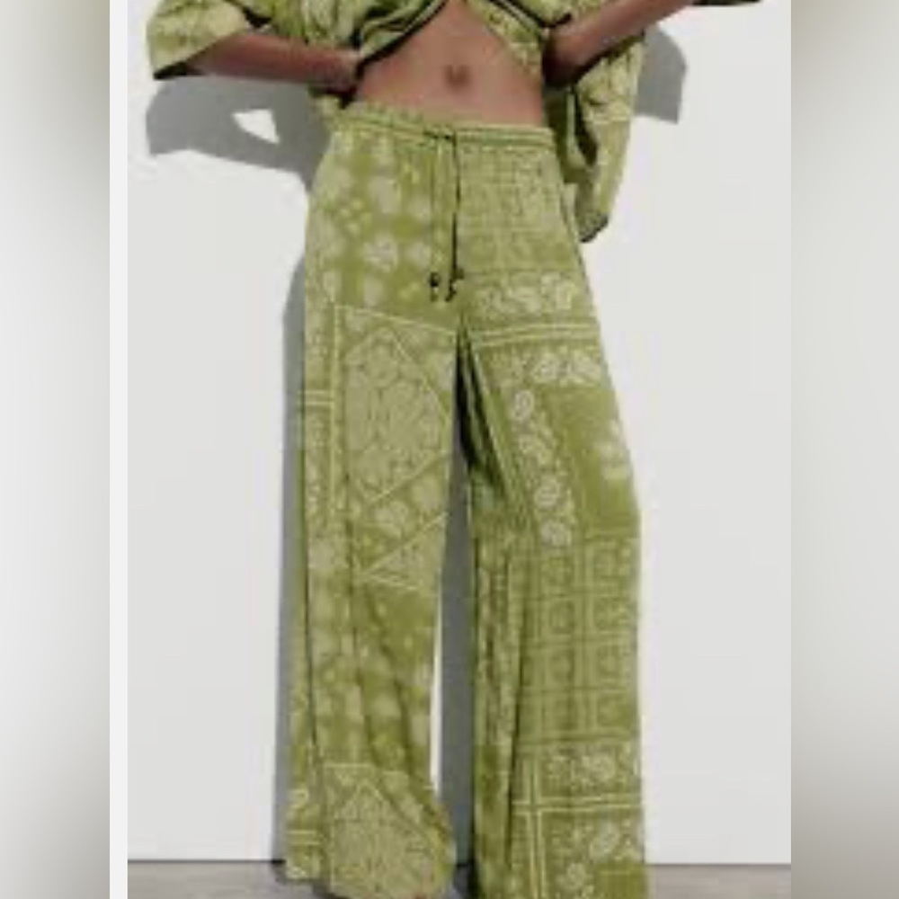 Zara Paisley Pants